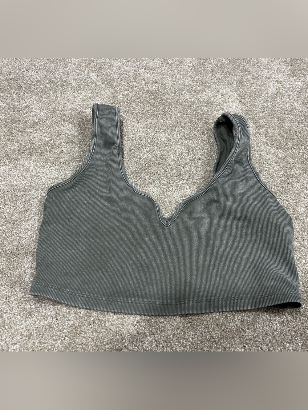wild fable Olive Green Ribbed Crop Top